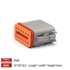 1Set Deutsch DT Series Multi-Pin Bundle (2P/3P/4P/6P/8P) | 22-16AWG Sealed Plug & Socket for Auto Electronics Upgrade DT04-2P