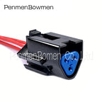 1 Set 3 Pin Auto Triangle Rubber Shell Sheath Electrical Cable Connectors Waterproof Female Wire Harness Plug 7-1437710-9