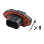 waterproof connector New energy vehicle electric air conditioning PTC heater 8pin plug fitting terminal DJ70823-1.5-11