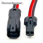 1 Set 2 Pin Car Micro Blind Spot Rear View Mirror Electrical Cable Connectors Wire Harness Plug 52266-0211 52213-0211 For Toyota