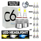 H7 Led H1 H11H3 H4 9005 9006 Lamp CANbus Headlight Bulb H13 9004 9007 880 Auto Fog Light Motorcycle 20000LM 6000K White Amagi