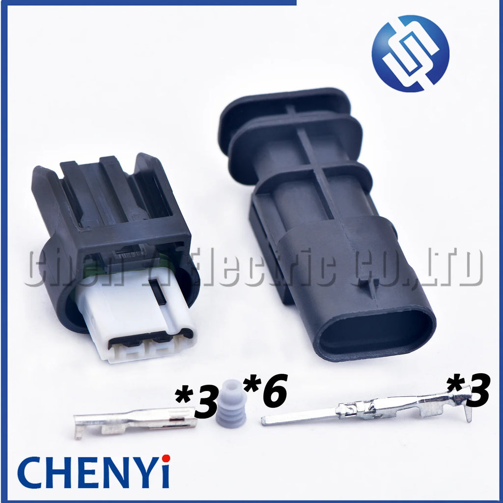 3 Pin Automotive waterproof connector Socket Exhaust pressure sensor Plug WPT-1492 6189-7675 6189-7458 For Kia Ford Ranger