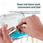 30pcs Car Plastic Ashtray Crystal Sand Water Soluble Smoke Sand with 6 Flavors for Instant Odor Removal and Easy Cleanup amagi