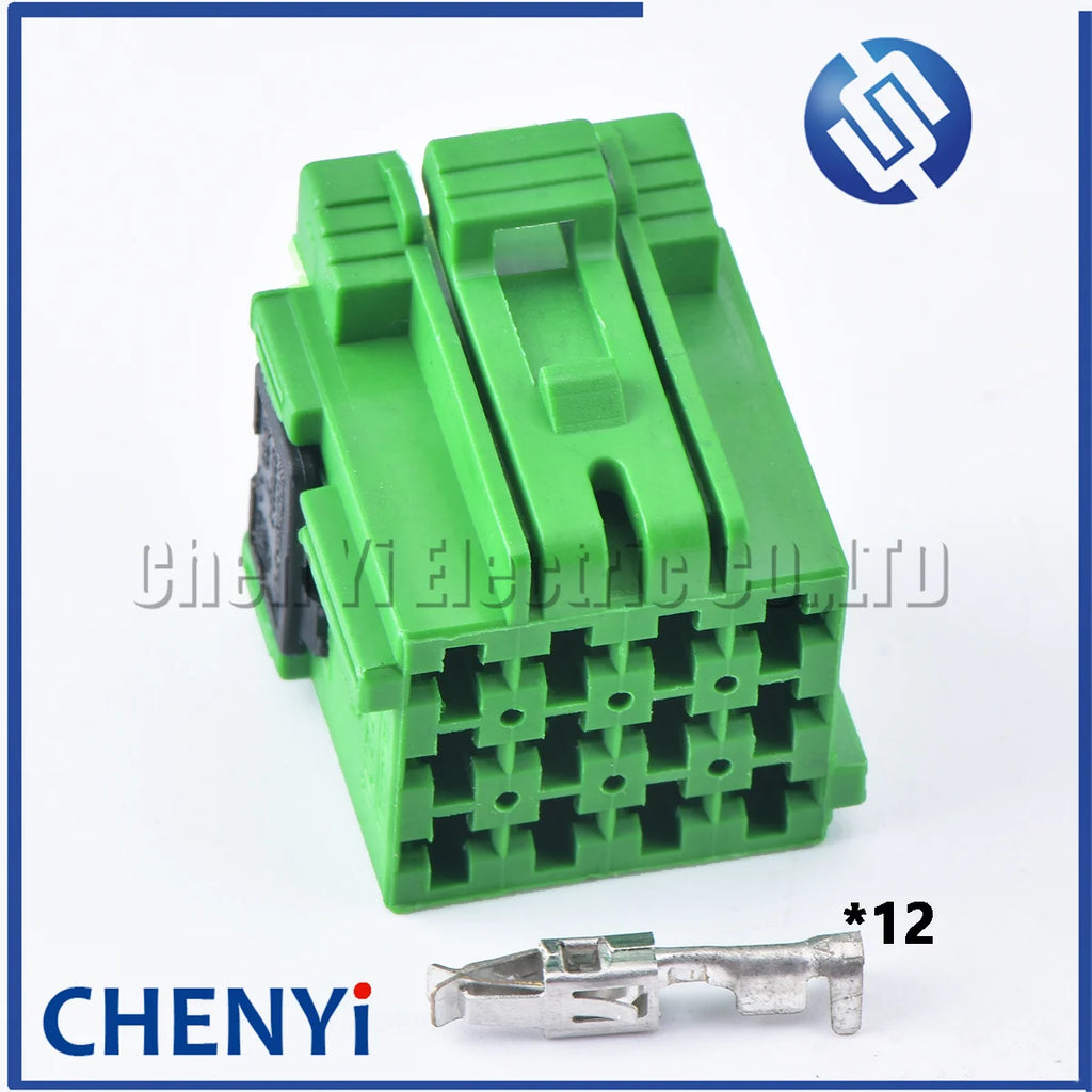12 Pin male female Car CD Player Wire Harness Auto Connector 1-967627-1 1-967622-1 1-967627 8-968972-1