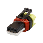 3 Pin Waterproof 0.6mm Female Connector Headlight Light Height Adjustment Motor Plug Wire Harness Pigtail For Hyundai 1-936527-2
