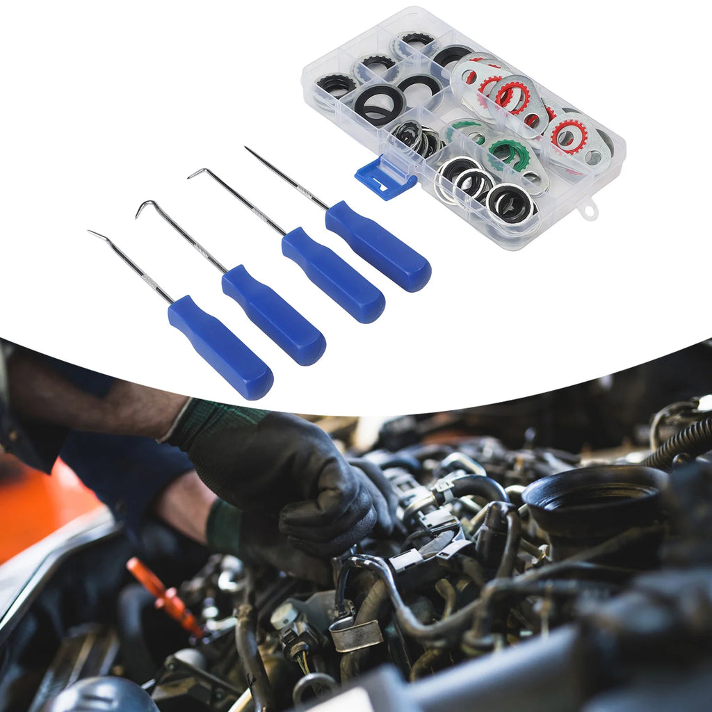 60 PCS  Car Air Conditioning  Compressor Interface Gasket  Sealing Washer Tools Seal Washers  Gaskets Car Accessorie