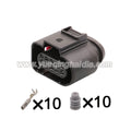 10-PIN Connector Sealed 1.5mm Series Male Female Connectors Cable Socket  Wiring Harness 6X0973815 4H0973715 For VW Audi