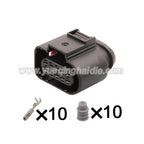 10-PIN Connector Sealed 1.5mm Series Male Female Connectors Cable Socket  Wiring Harness 6X0973815 4H0973715 For VW Audi