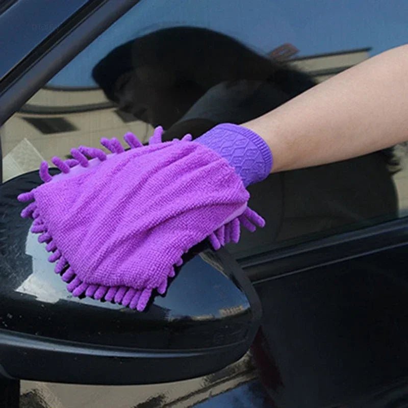 Ultra-Soft Microfiber Car Wash Gloves 20/1Pack - Double-Sided Coral Fleece Cleaning Mitts For Auto Detailing Maintenance Tools