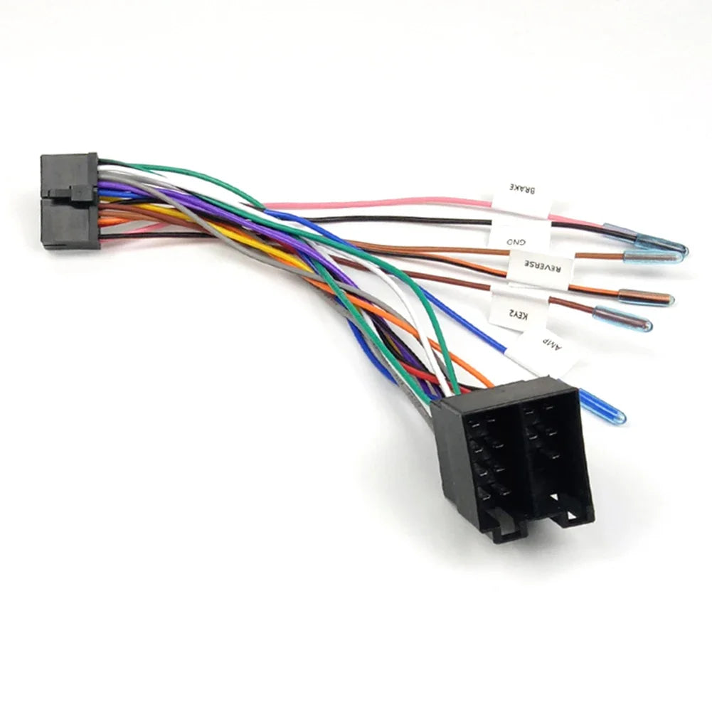 20-Pin Cable Adapter To ISO Wiring Harness Adapter 20-Pin ISO Car Radio Power Supply Adapter Cable Motherboard