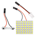 T10 5050 3030 LED Interior Panel Car White Light Reading Lamp Universal Car Trunk Roof Dome Bulb 48 24 12 SMD Lights 12V