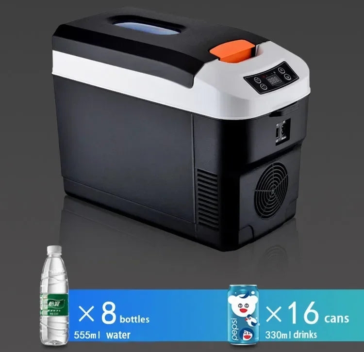 US/EU 220-240V 10L Car Home Refrigerator Mini Fridges 12/24V Freezer Cooler Heater Food Storage Box For Car Home Camping