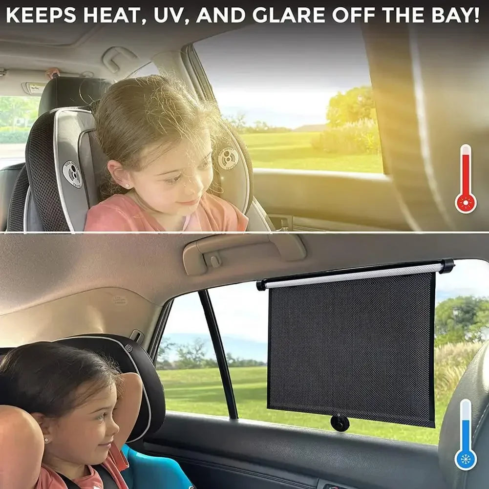 Car Retractable Sunshade Curtain Sunshade And Heat-insulating Side Window Curtains Curtains For Sunshade Blocking amabilis Tools