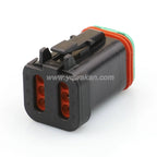 6 Pin Automotive 1.6mm Male Female Waterproof Connector Wire harness plug DT04-6P-C017 DT06-6S-C017 Black