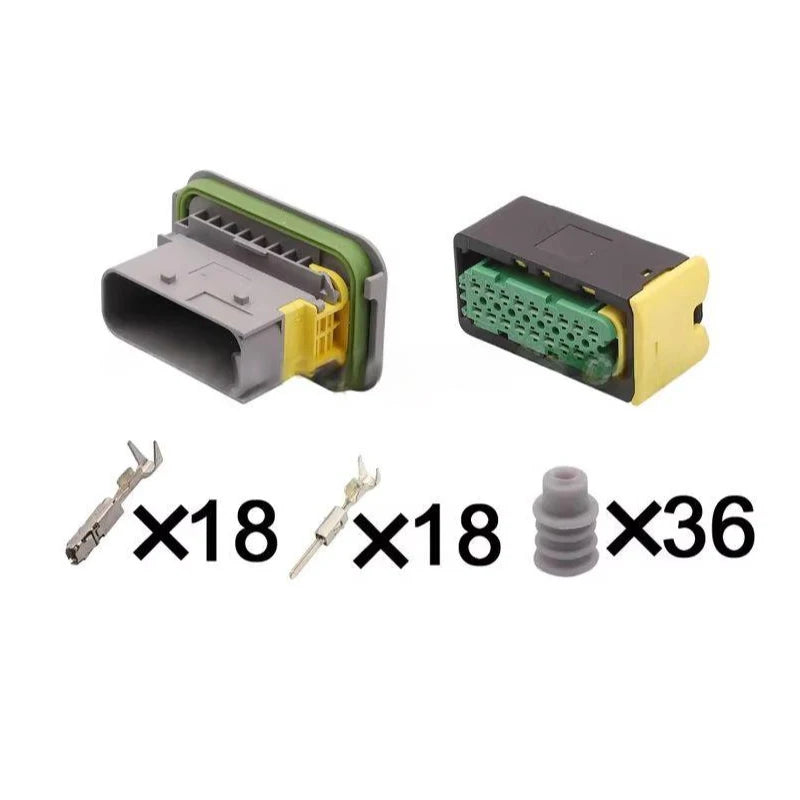 The 18-core urea pump sensor DJ7183C-1.5-11/21 is suitable for new energy vehicle connectors with the number 3-1563759-1