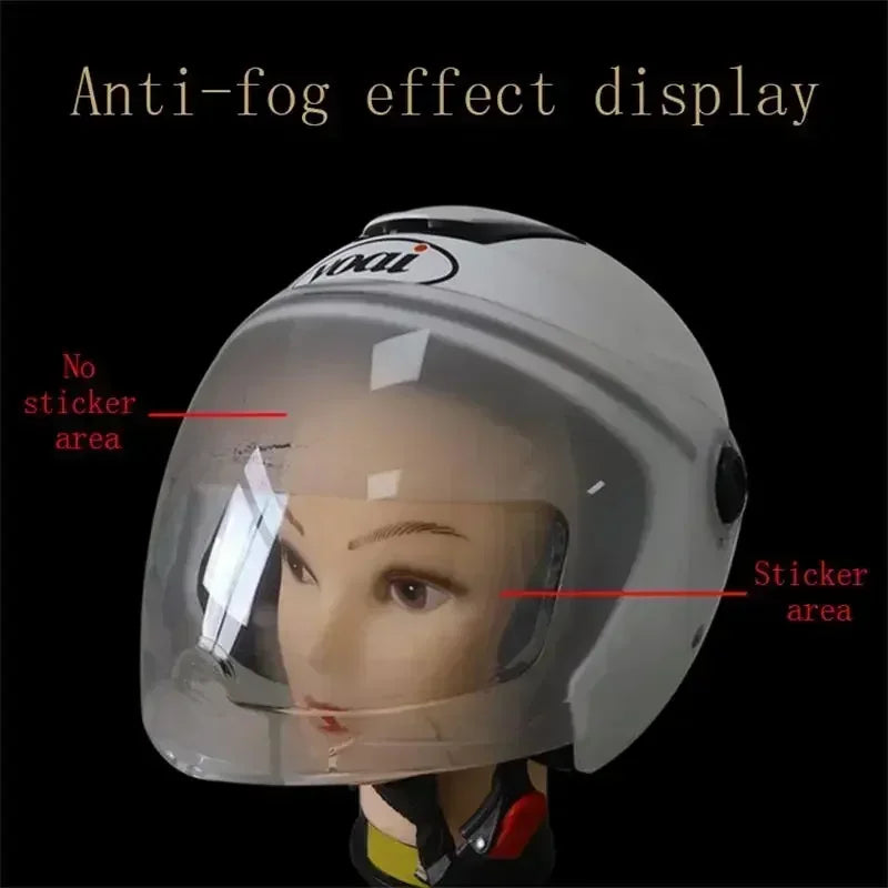 Motorcycle Helmet Anti-fog Film and Rain Film Durable Nano Coating Sticker Film Amagi