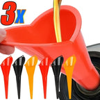 Car Long Stem Funnel Oil Fuel Filling Tools Anti-splash Plastic Oil Funnel Motorcycle Refueling Tools Auto Accessories Amagi