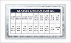 Glasses Watch Repair Kit 1000pcs Screws, Dual Head Screwdrivers & Precision Tweezers Set for Eyewear Jewelry Fix Tools with Case