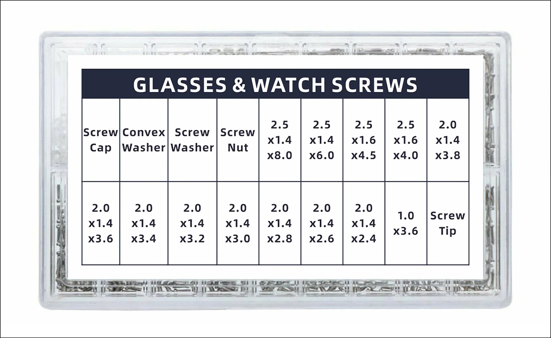 Glasses Watch Repair Kit 1000pcs Screws, Dual Head Screwdrivers & Precision Tweezers Set for Eyewear Jewelry Fix Tools with Case