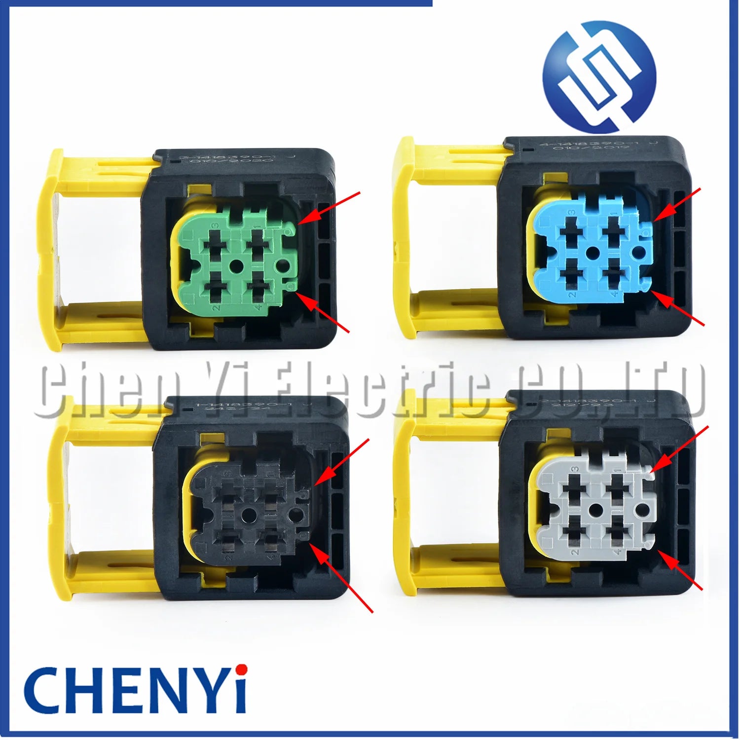 4 Pin Auto Nitrogen oxygen sensor Connector Urea pump Plug 1-1418390-1 2-1418390-1 3-1418390-1 4-1418390-1 For CUMMINS Auman