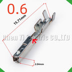 50 Pcs 0.6 mm Male or Female wire Crimp Pins For 8100-4030 8100-4027 Sheath Automotive ...