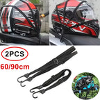 Motorcycle Luggage Strap Helmet Fixed High Elasticity Straps Retractable Elastic Buckle Rope Motorbike Durable Bike Helmet Amagi