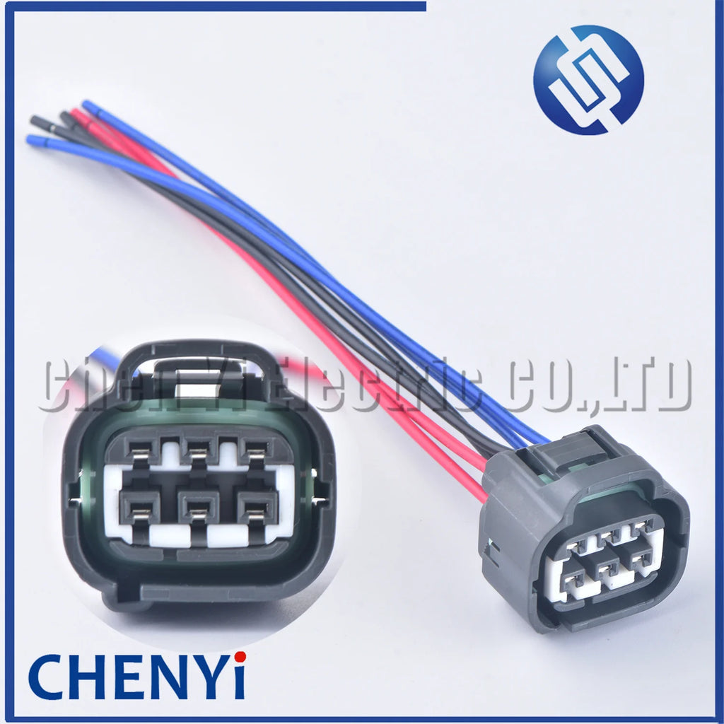 6 Pin waterproof headlamp plug Accelerator Throttle Pedal Connector 7282-7064-40 7283-7064-40 90980-10988 90980-11034 for Toyota