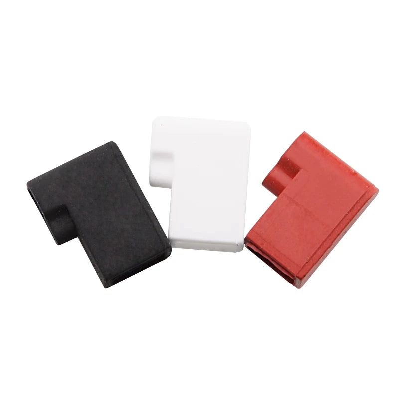 100pcs 4.8 Double wire elbow silicone sheath 187 elbow terminal sheath high temperature resistant 4.8 elbow flag spring sheath