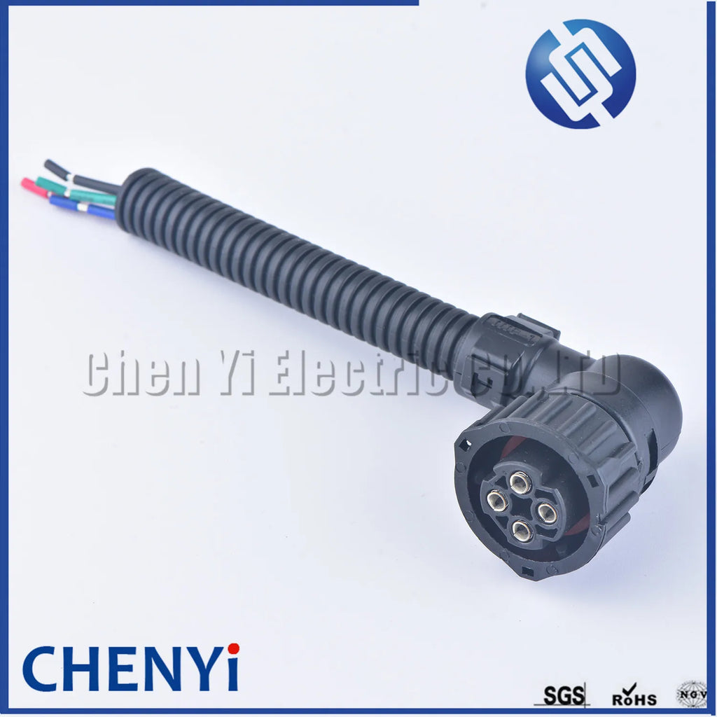 4 Pin 2.5mm round  Auto waterproof connector With Sheath 1-967402-1 1-967325-1 1-967402-3 For HOWO A7 odometer speed sensor plug