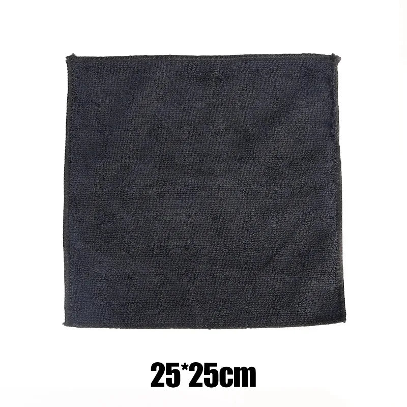 1-10pcs Absorbent Towel for Black Microfiber Car Wash Housework Cleaning Rags Cleaning Cloth Household Auto Washing Tools