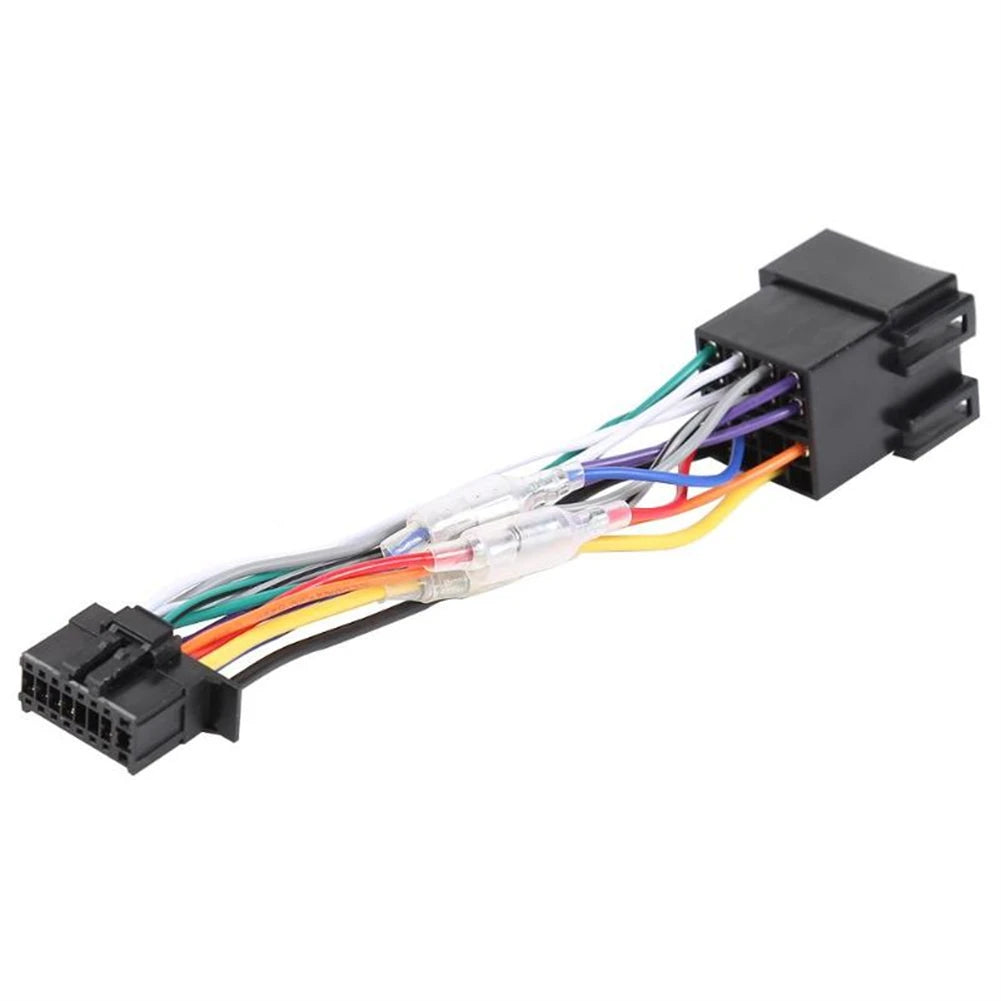 16 Pin ISO Wiring Harness Connector Adaptor Car Stereo Radio For Kenwood Auto Radio Audio Converter Automotive Accessories