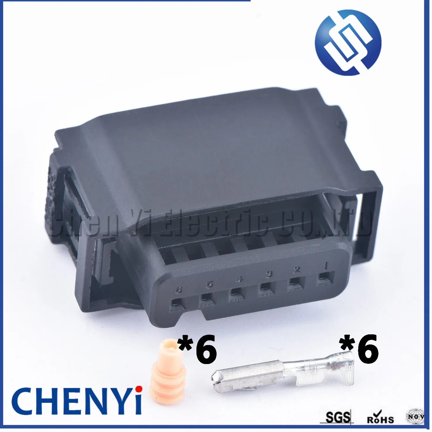 6 Pin female auto waterproof connector 872-665-001 radar sensor Reversing radar electric eye blind spot module plug