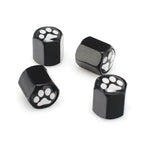 4pcs Tire Valve Covers Universal Fit Cute Pet Paw Pattern Protects Stems from Dust Debris Suitable Car Trucks Motorcycles Amagi