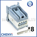 8 Pin Automobile Cable Connector 7283-9029-40 Car Unsealed Wire plug Socket 7283-9029 64322-1019 34729-0081 7283-9029-40
