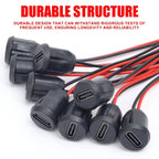 1-20pcs USB Connector Type-C Waterproof with Female Socket 2Pin Fast Charging Jack Charging Port USB-C Charger Plug Socket Tools