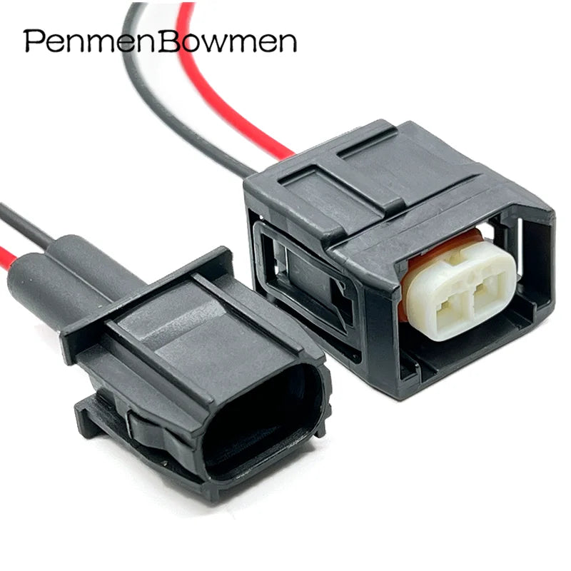 1 Set 2 Pin Auto Diesel Fuel Injector Plug Waterproof Fuel Pump Electronic Connector Cable for 7287-1495-30 90980-12747
