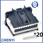20 Pin Automotive Audio amplifier module connector PCB board harness plug 314101200 7116-4416-02 34729-0200 For Ford Focus