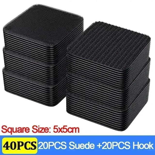 100/2pcs Carpet Fixing Stickers Double High Adhesive Car Fixed Patches Non-slip Mat Home Floor Foot Mats Non-slip Grip Tapes Ama