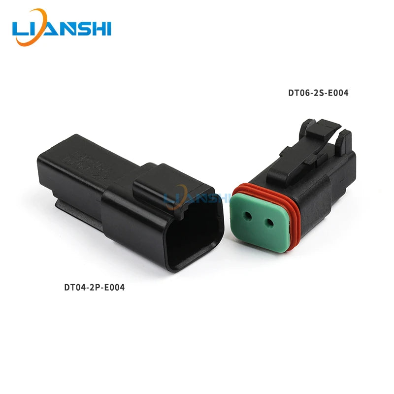 5sets DT06-2S-E004 DT04-2P-E004 Deutsch type automotive waterproof connector 2p male busbar plug with terminal
