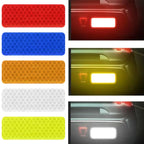 10pcs Car Bumper Reflective Safety Strip Sticker Warning Reflector Tape Auto Car Accessories Exterior Interior Reflector Sticker