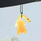 10/1PCS Cartoon Cute Anime Color-Changing Roast Duck Pendant Diy Kawaii Car Accessories Keychain Back Packaging Accessories Gift