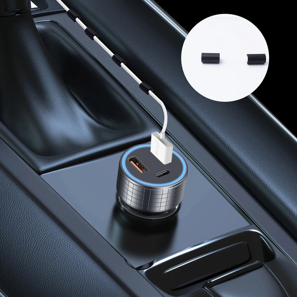 6-60PCS Multi-functional Car Navigation Storage Clip Car Charger Data Cable Fixing Clip Cable Holder Fixed Wire Clips Fastener