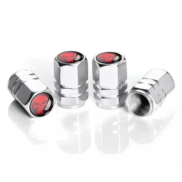 Aluminum Car Tire Valve Stem Caps Wheel Nipple Cover AirCover Tire Valve Cap Set for Cars SUVs Bike Trucks and Motorcycles Tools