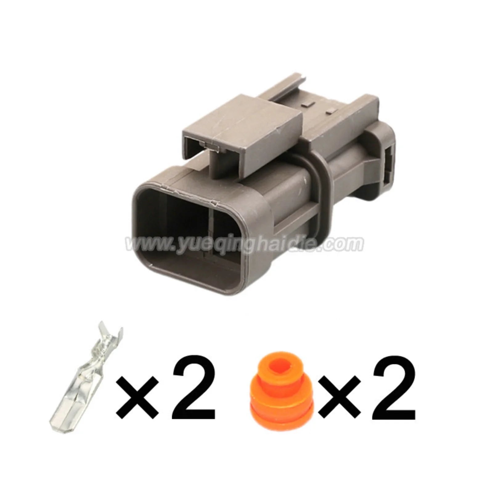 2-PIN Waterproof 6.3mm Male Female Connectors For Nissan Hyundai Matrix Elantra Alternator Socket 7122-6224-40 MG640188-5