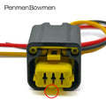 1 Set 3 Pin Auto Crankshaft Sensor Electrical Cable Connectors Wire Harness Plug 1801179-1 1801179 For Citroen Peugeot