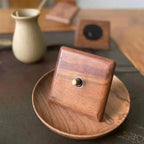 86x86mm Solid Wood Embedded Power Outlet - Childproof EU/RU/FR Socket, Fireproof Vintage Panel for Industrial & Villa Use