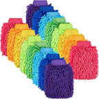 Ultra-Soft Microfiber Car Wash Gloves 20/1Pack - Double-Sided Coral Fleece Cleaning Mitts For Auto Detailing Maintenance Tools