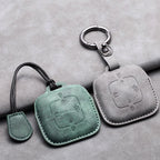 New Leather 4 Buttons Car Remote Key Case Cover for Zeekr 001 X 2021 2022 2023 for ZEEKR 001 009 Full Protector Fob Keychain