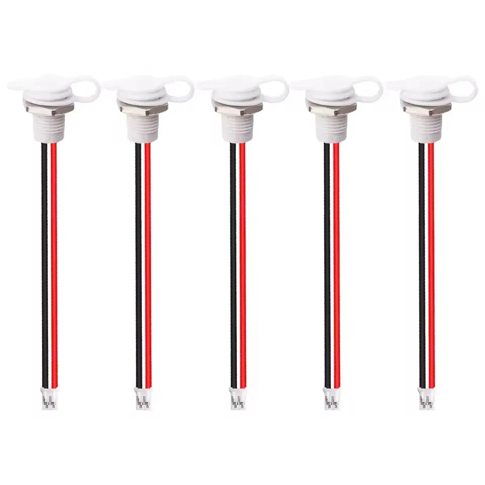 Flush Mount USB Type C Waterproof Receptacle 5V 3A Female Socket Pigtail 2 Pin Power Connector Retrofit Auto RV Marine Car Parts