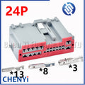 24 Pin Car CD power amplifier DSP connector headlight control module C2129 plug 30700-1244 0-1563340-1 1563339-1 For Buick Ford
